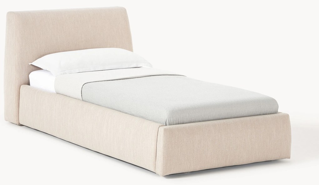 Cama de solteiro Cloud, com espaço de arrumação