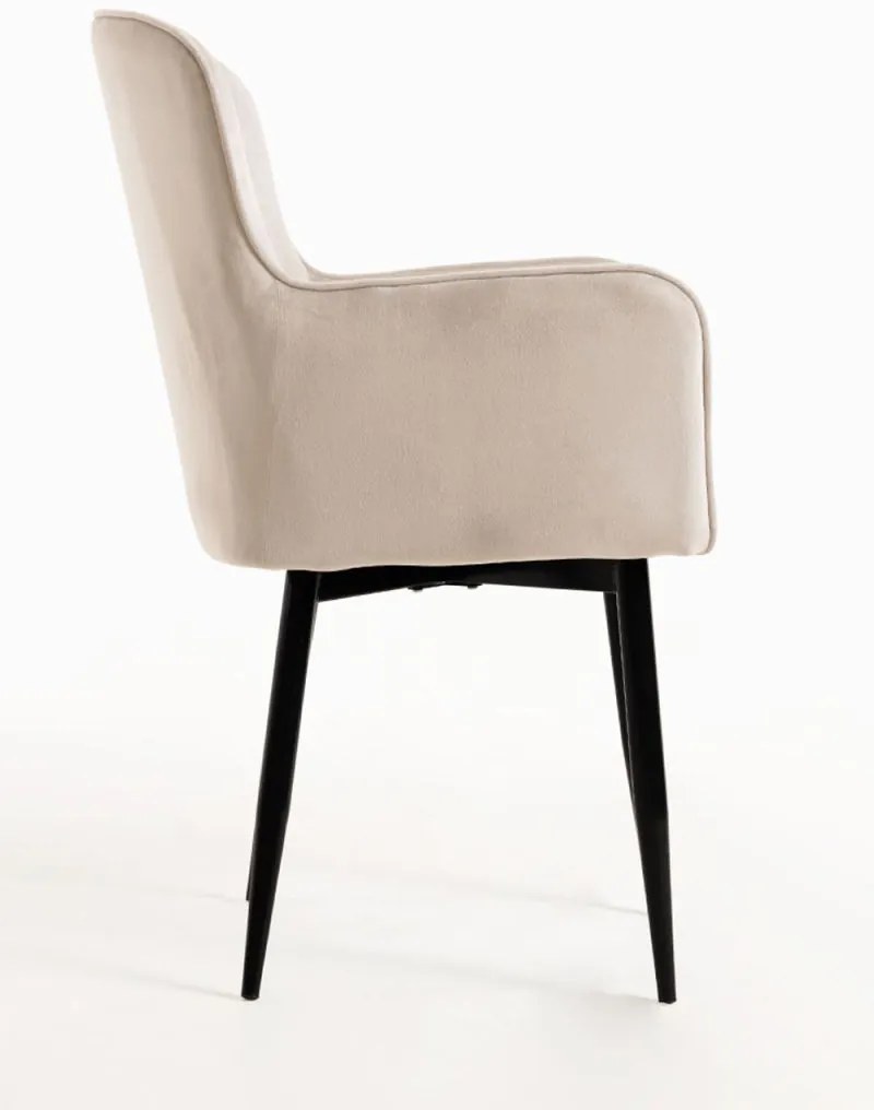 Pack 6 Cadeiras Dalye Veludo - Beige