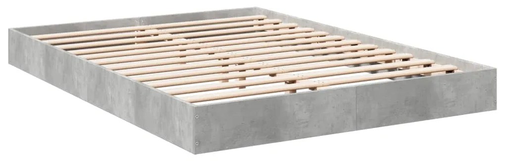 Estrutura de cama 120x190 cm derivados de madeira cinza cimento