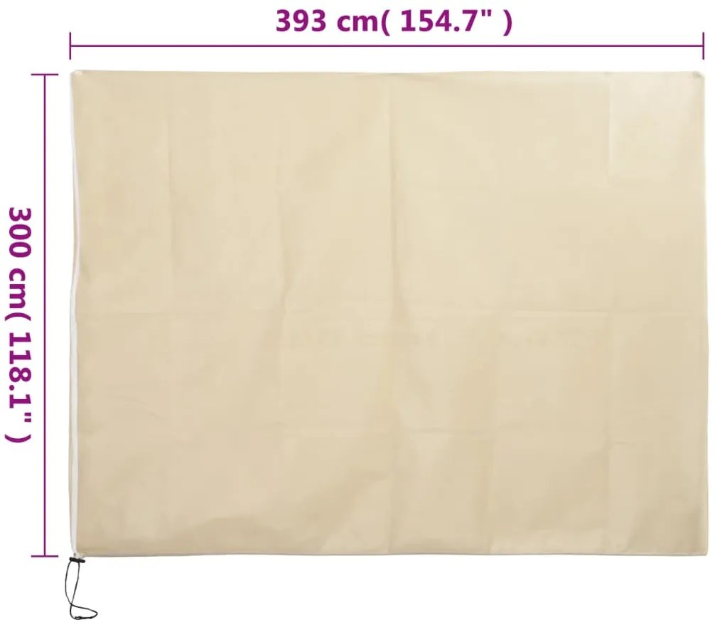 Coberturas para plantas com fecho 10 pcs 70 g/m² 3,93x3 m