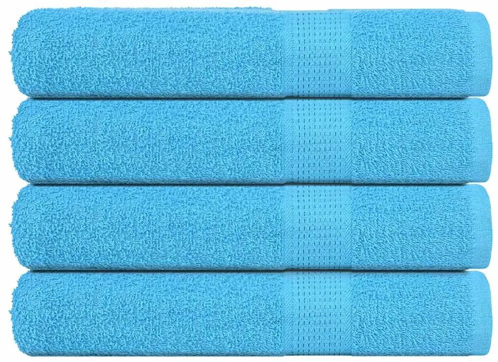 vidaXL Toalhas FROGN 4 pcs 100x200 cm 360 g/m² turquesa