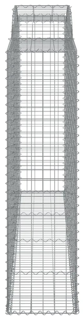 Cestos gabião arqueados 4pcs 300x50x180/200cm ferro galvanizado