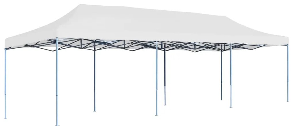 vidaXL Tenda para festas pop-up dobrável 3x9 m branco