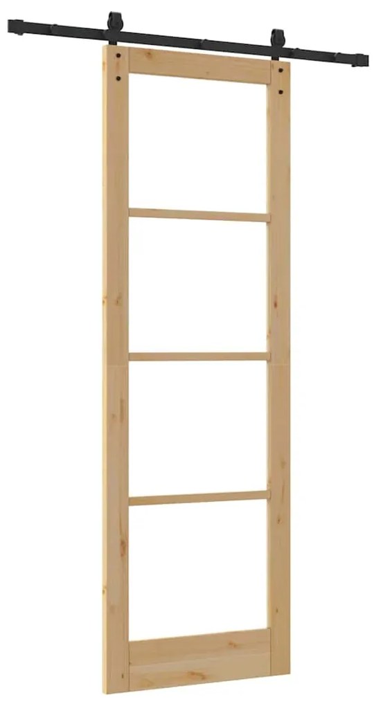Porta Deslizante vidaXL com Conjunto de Ferragens 'ORKDAL'78x232 cm