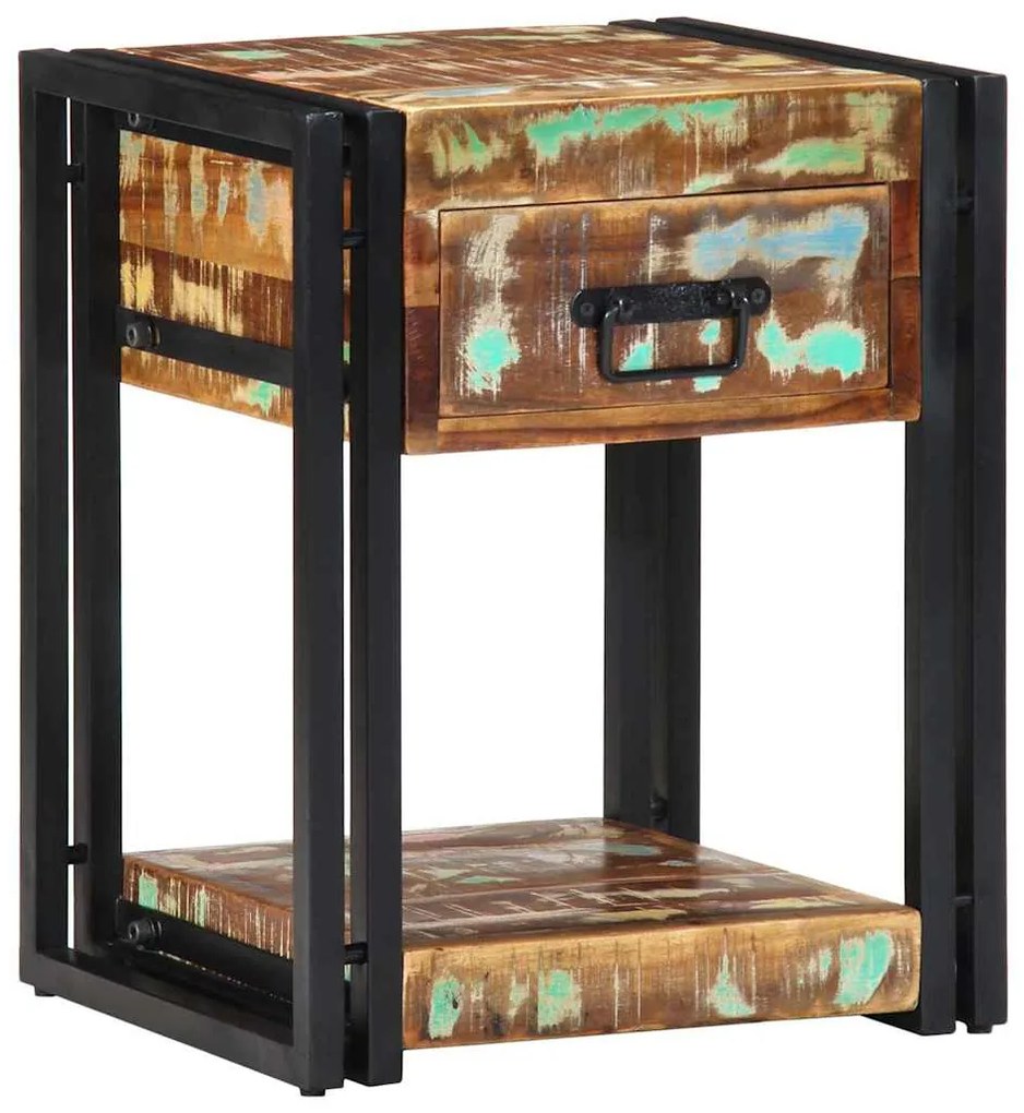 Cabeceira de cama vidaXL 40x35x50 cm Madeira recuperada