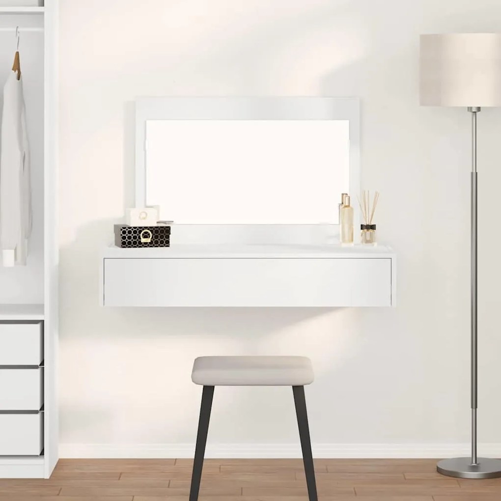 Aparador de parede branco 100x40x70 cm