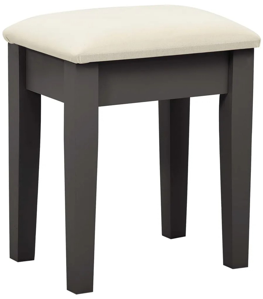 Toucador c/ banco 65x36x128 cm MDF e madeira paulownia cinzento