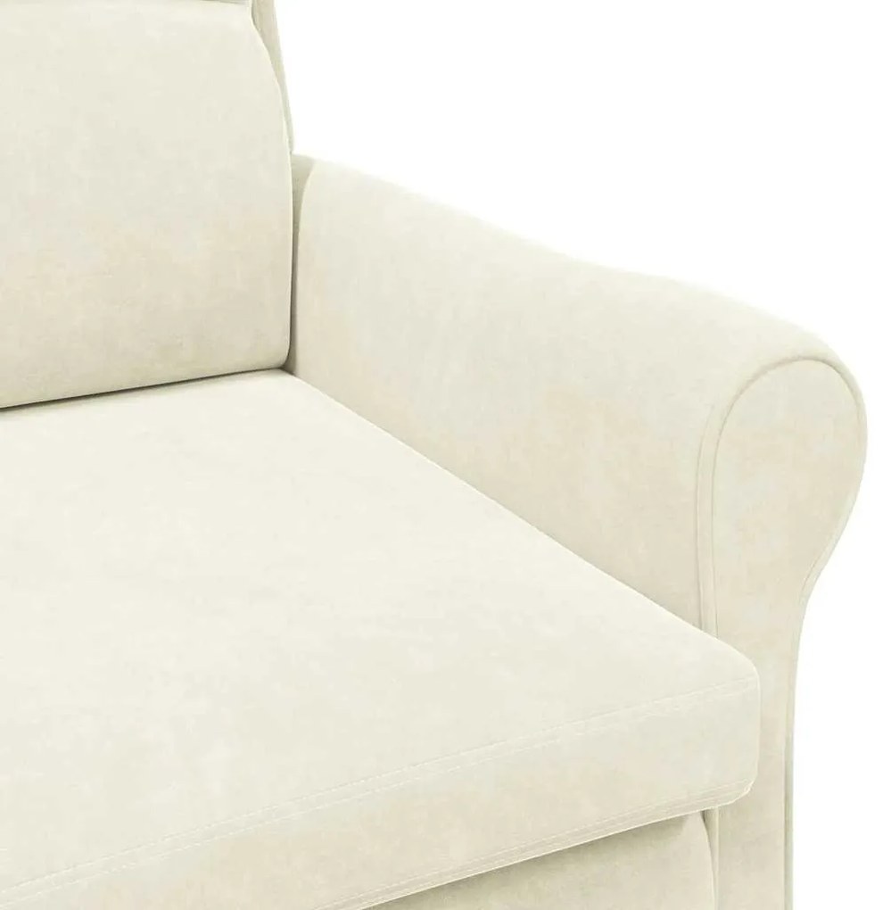 Poltrona Creme Creme Poltrona de tamanho padrão