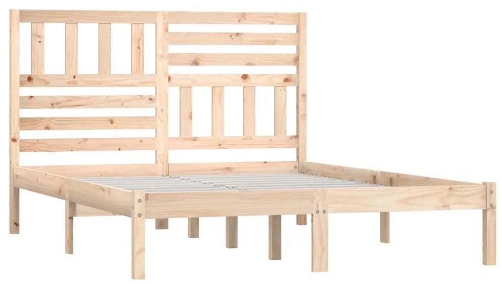 Estrutura de cama 160x200 cm pinho maciço