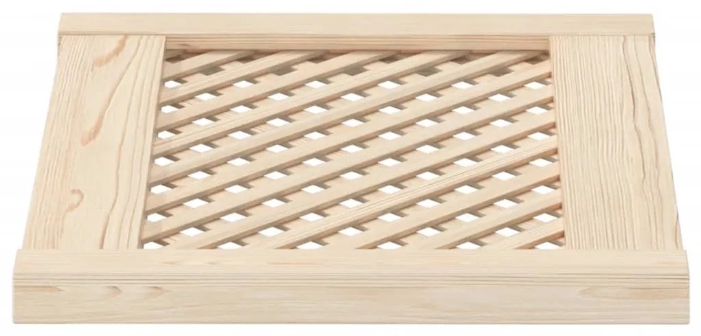 Portas de armário design treliça 2 pcs 49,5x39,5cm pinho maciço