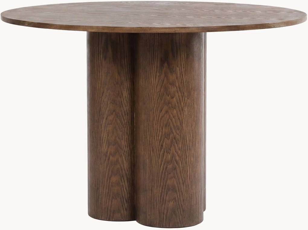 Mesa de jantar redonda em madeira Olivia, Ø 110 cm