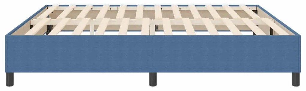 Cama Box com Molas VidaXL Azul 200x200 cm em Tecido Corduroy