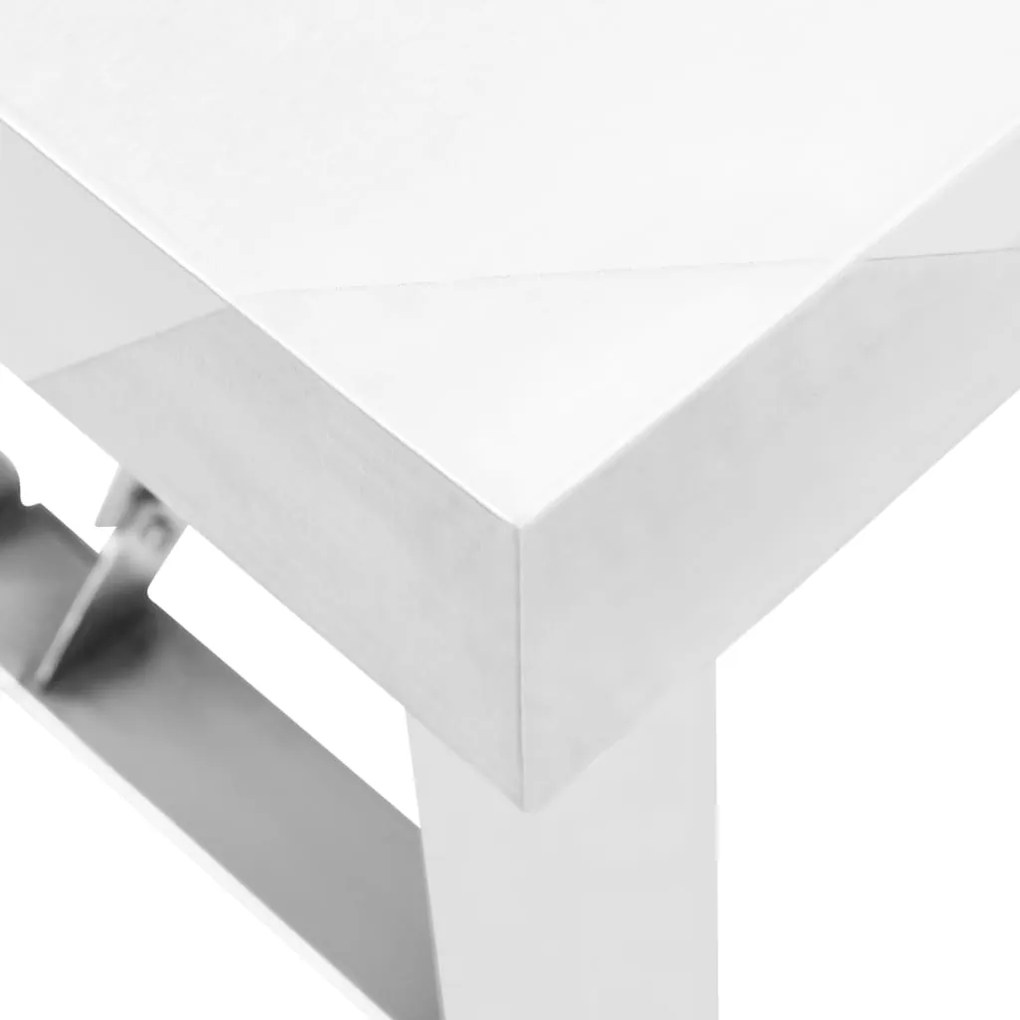 Mesa de trabalho de cozinha dobrável 120x60x80cm aço inoxidável