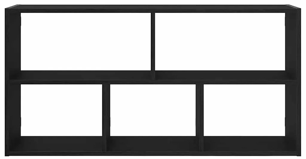 Prateleira de parede 100x25x50 cm deriv. madeira carvalho preto