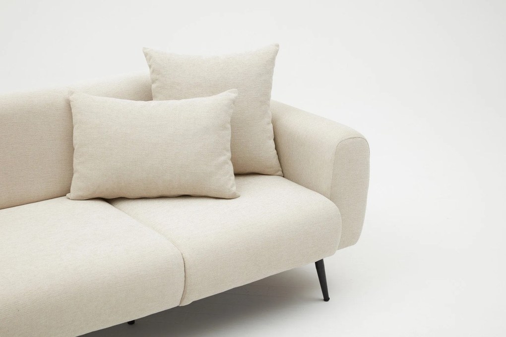 Sofá de 3 Lugares Side – Creme – 235x77x82 cm