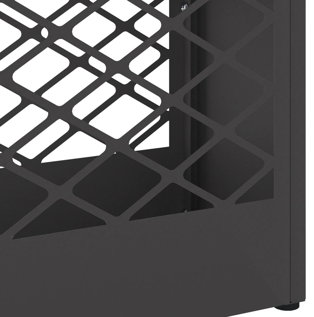 Suporte para Guarda-Chuva Preto Metal Médio