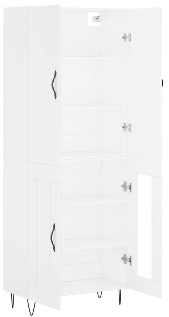 Armário alto 69,5x34x180 cm derivados de madeira branco