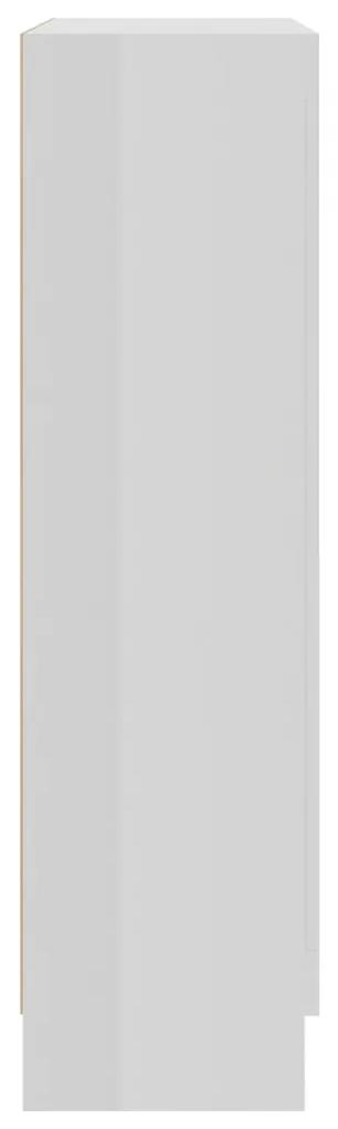 Vitrine Real de 115 cm - Branco Brilhante - Design Moderno