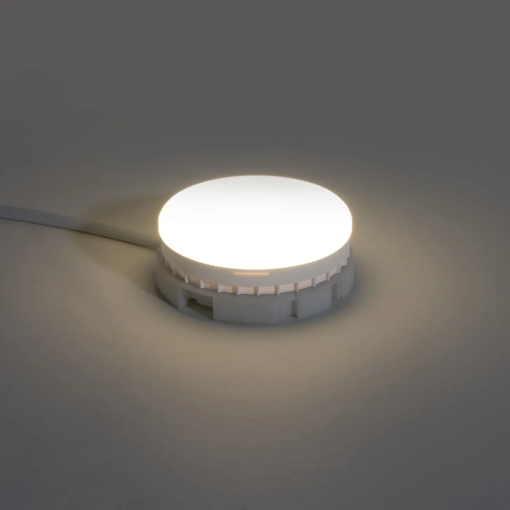 Conjunto de 5 Lâmpadas LED GX53 Dim to Warm de 3 passos 7W 750 lm 2700K-4000K