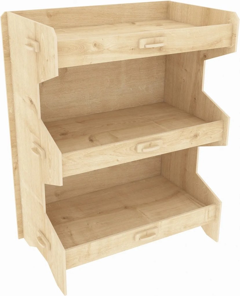 Estante Fesa – Carvalho – 65,6 x 80,5 x 34,3 cm