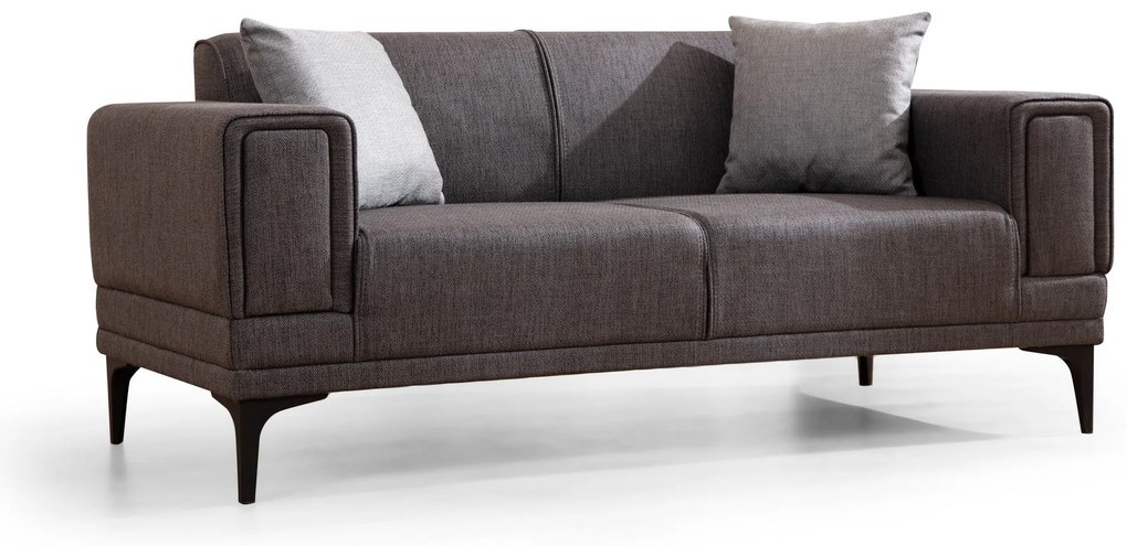 Sofá de 2 Lugares Horizon – Cinzento Escuro – 170 x 85 x 77 cm