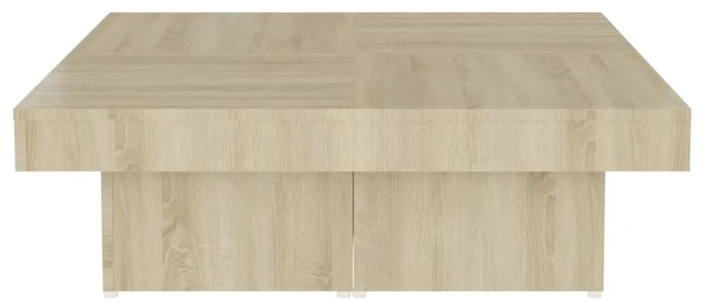 Mesa de centro 90x90x28 cm contraplacado carvalho sonoma