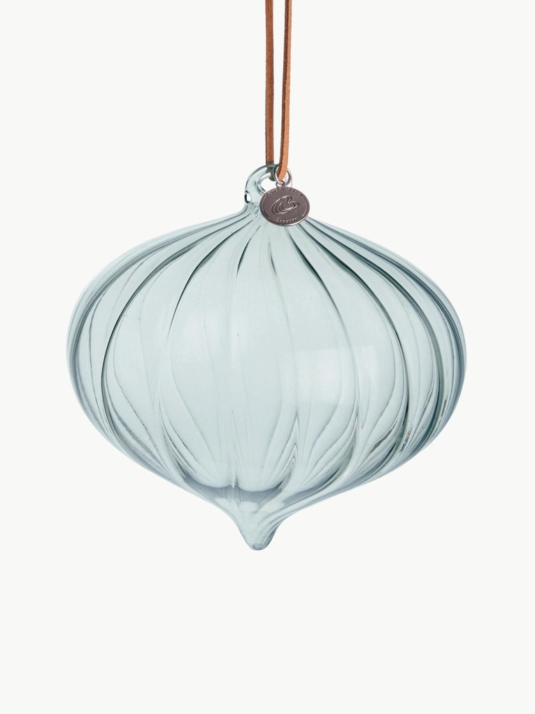 Mouth-Blown Glass Tree Pendants Clarisse, Set of 6