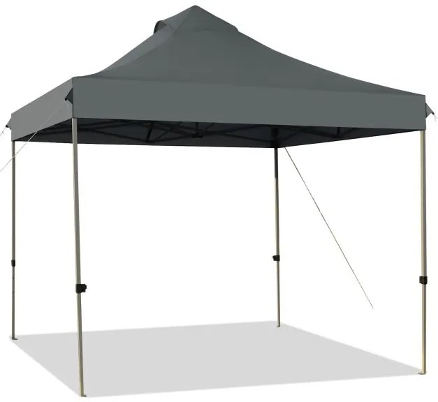 Tenda portátil para festas e eventos, com dossel pop-up de 10' x 10', ajustável com bolsa de rodinhas, branca