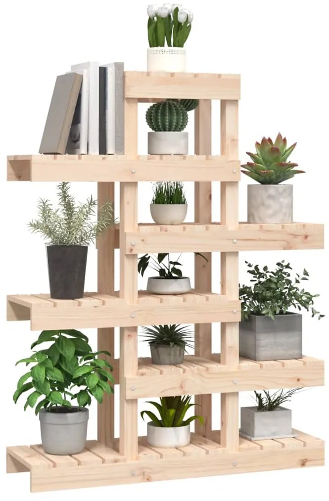 Suporte para plantas 85x25x109,5 cm pinho maciço