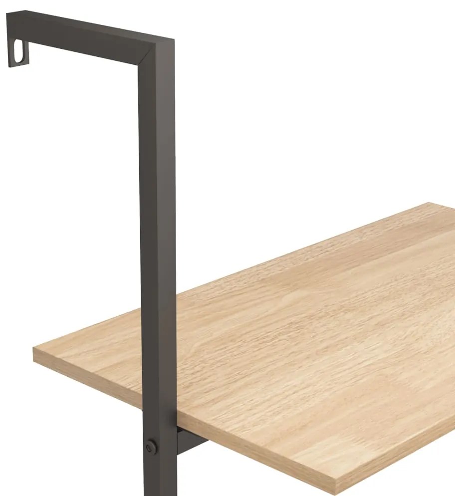 Unidade 3 prateleiras 64x35x120,5 cm castanho-claro e preto