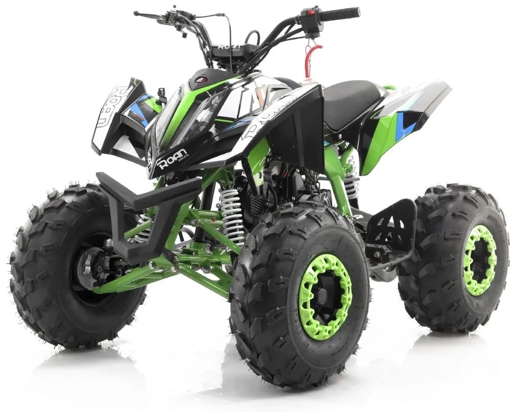 MINI MOTO 4 GASOLINA PARA CRIANÇAS velocidade até 45Km/h Roan 125cc semiautomático Falcon RN-1-2-3 R8 Verde