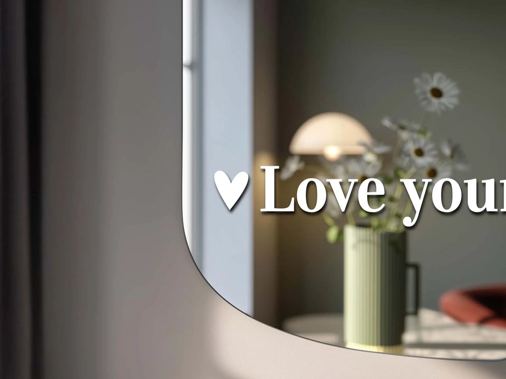 Autocolante para espelho S36 – Love yourself always. 39x3