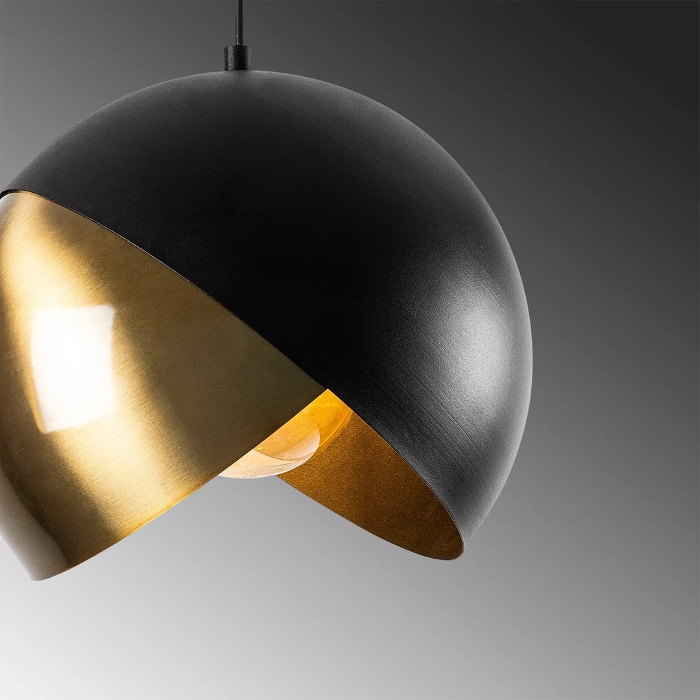 Candeeiro de Teto Pacman – Preto – 30 x 30 cm
