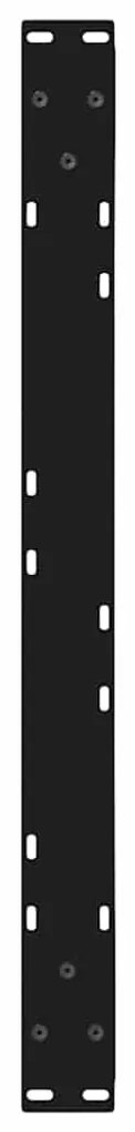 Pés para mesa de centro 2 peças, preto, 70x(30-31,3) cm, aço
