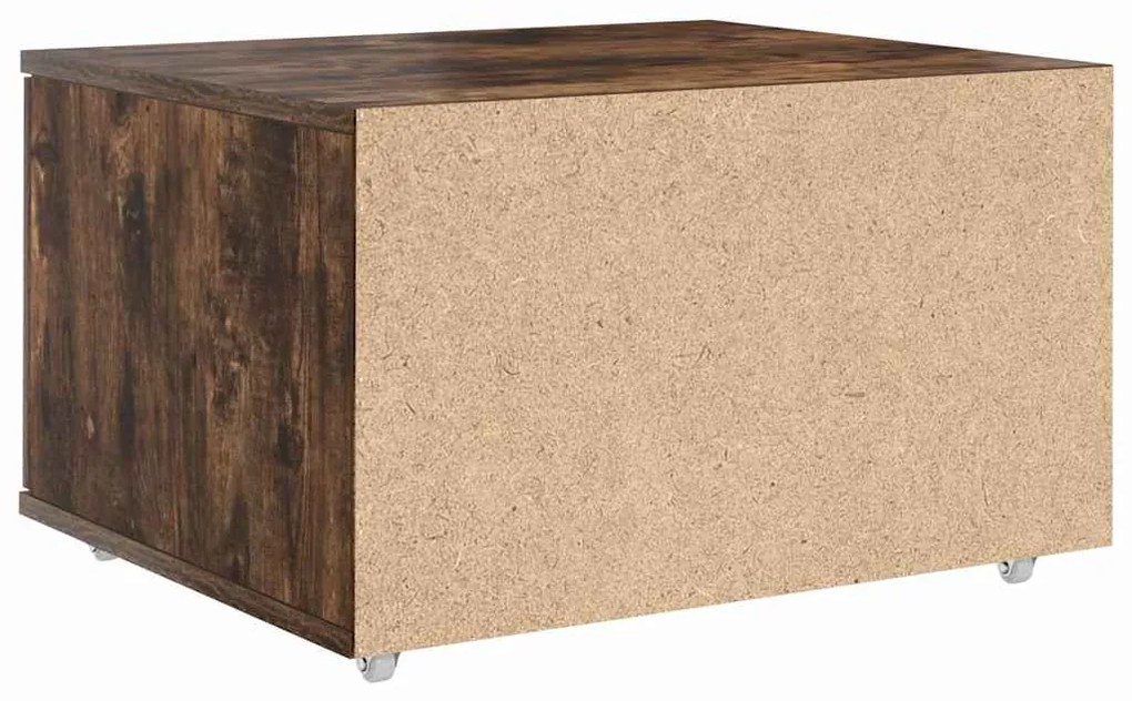 Gabinete de Gavetas Carvalho Fumado MDF com Folheado