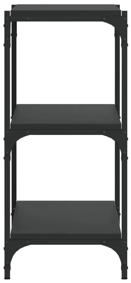 Estante 100x33x70,5 cm derivados de madeira e aço preto