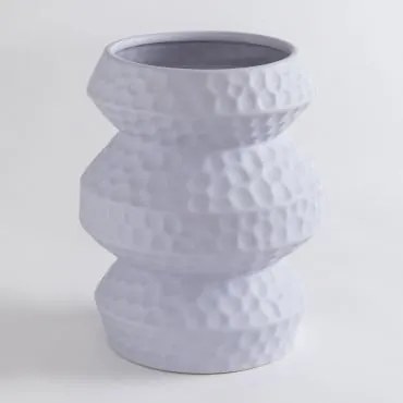 Vaso Em Cerâmica Ayariz Branco - Sklum