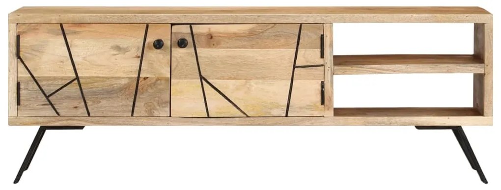 Móvel de TV 110x30x40 cm madeira de mangueira maciça