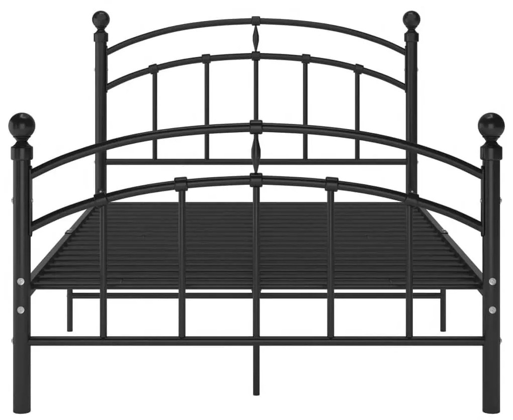 Estrutura de cama 120x200 cm metal preto