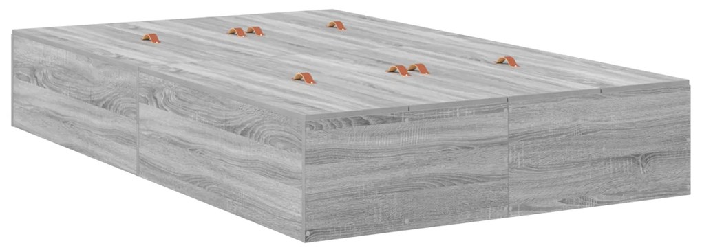 Cama com Arrumação Cinza Sonoma 120x190 cm