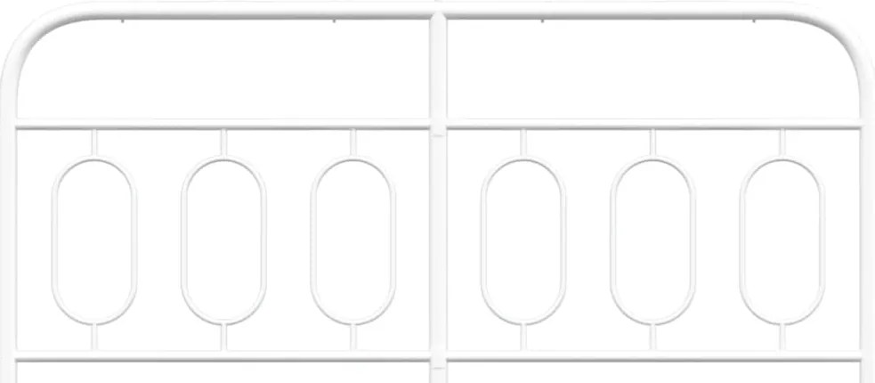 Cabeceira de cama 140 cm metal branco