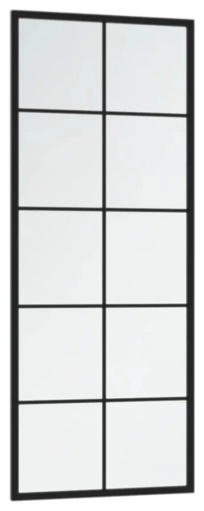 Espelhos de parede 2 pcs 100x40 cm metal preto