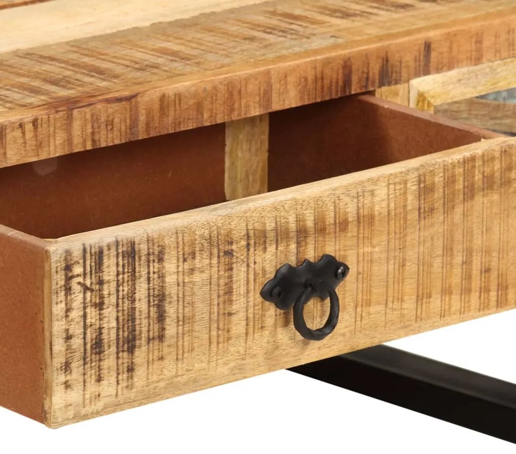 Mesa de centro 110x50x38 cm madeira de mangueira maciça