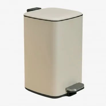 Lixeira Com Pedal Em Aço Sosuina Tapioca Bege & 20 L - Sklum