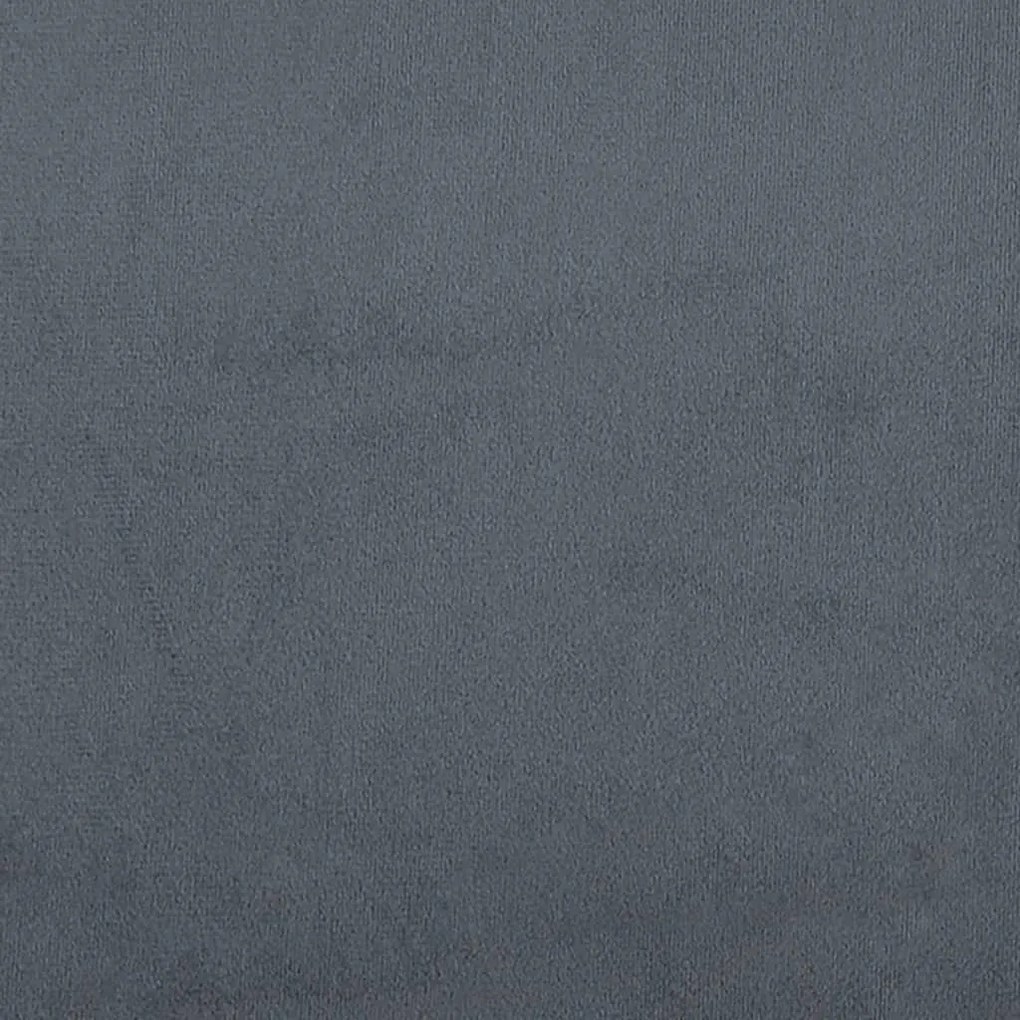 4 pcs conjunto de sofás veludo cinzento-escuro