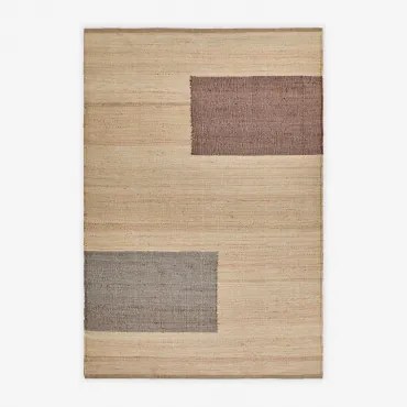 Alfombra Retangular De Juta E Algodão Brianda Cores Naturais & 200 X 300 Cm - Sklum