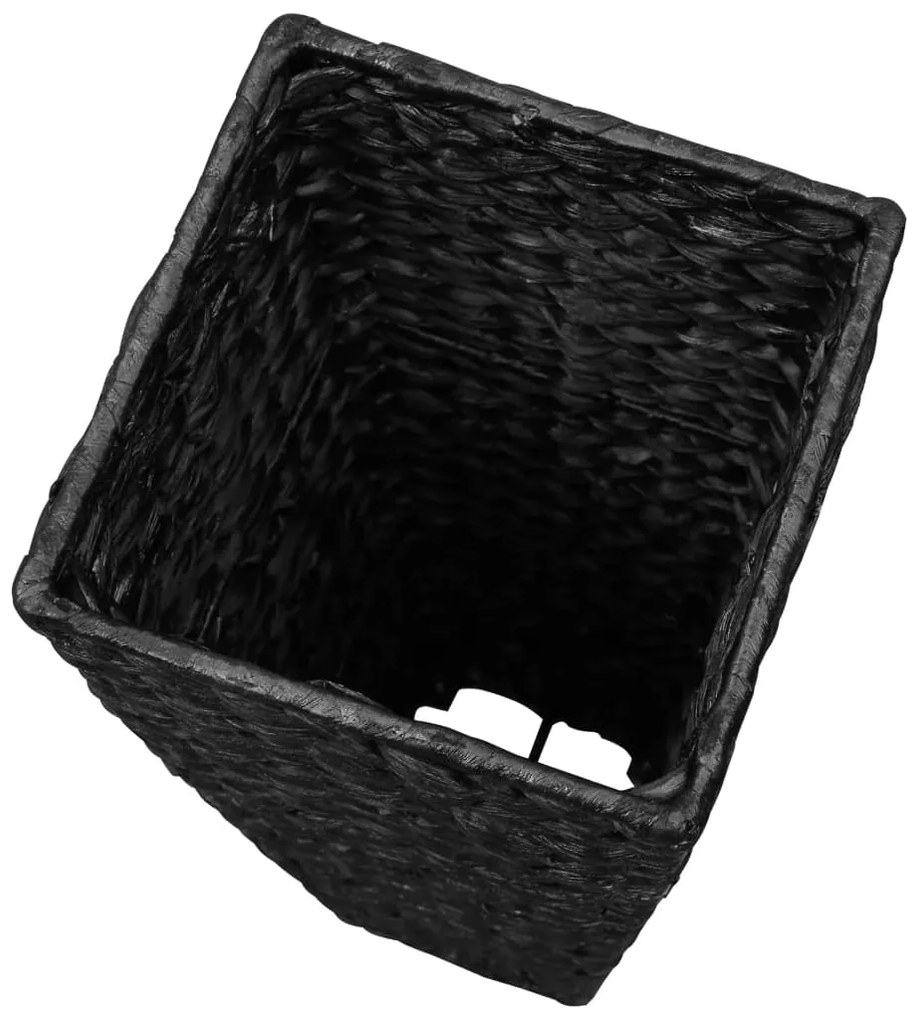 Vasos/floreiras 3 pcs jacinto de água preto