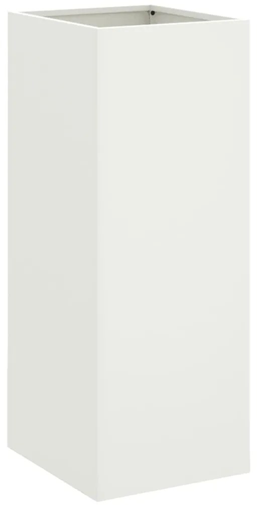 Vaso/floreira 32x29x75 cm aço branco