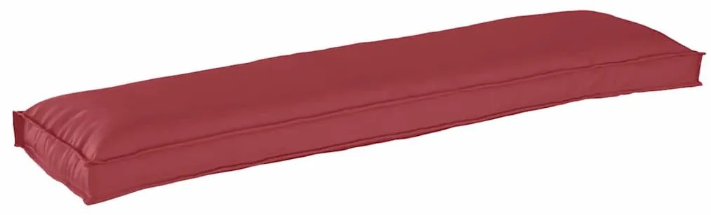 Cushions de Palete para Banco 2 pcs Vermelho Vinho 150x40x8 cm Tecido