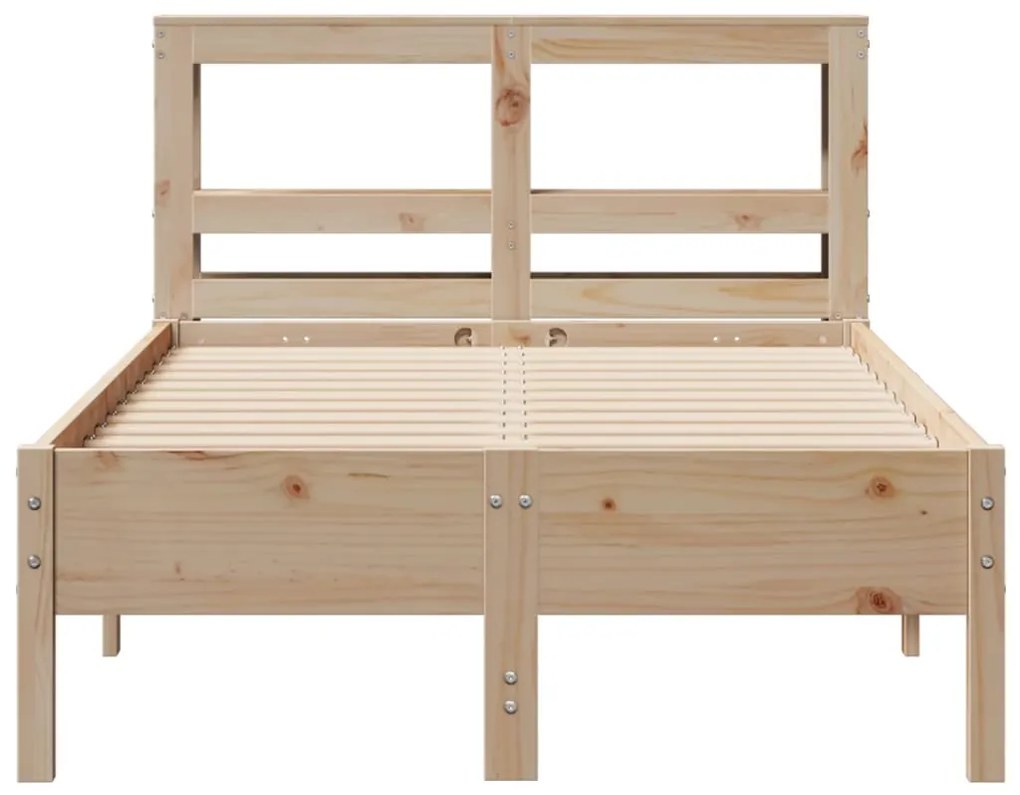 Cama sem colchão 120x190 cm madeira de pinho maciça